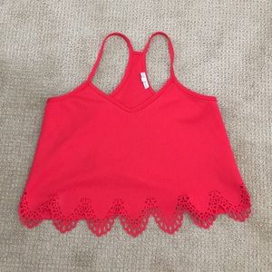 Red tank top